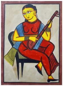 Bibi playing Guitar