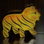 Refrigerator Wooden Toy Magnet - Tiger (single item)