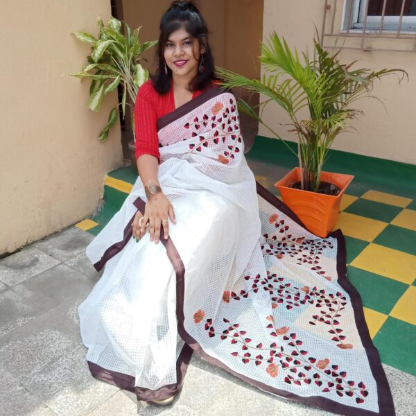 Embroidery on Resham Kota