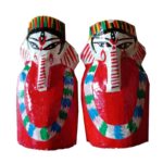Bengal Handicraft. Wooden Toys. Pair of Lord Ganesha.