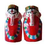 Bengal Handicraft. Wooden Toys. Pair of Lord Ganesha.