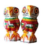 Bengal Handicraft. Wooden Toys. Pair of Owls