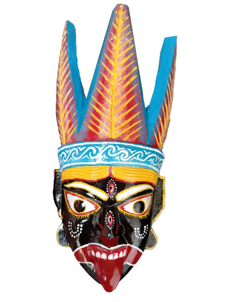 Ma Kali- Black.  Mukha-Dinajpur - Image 1