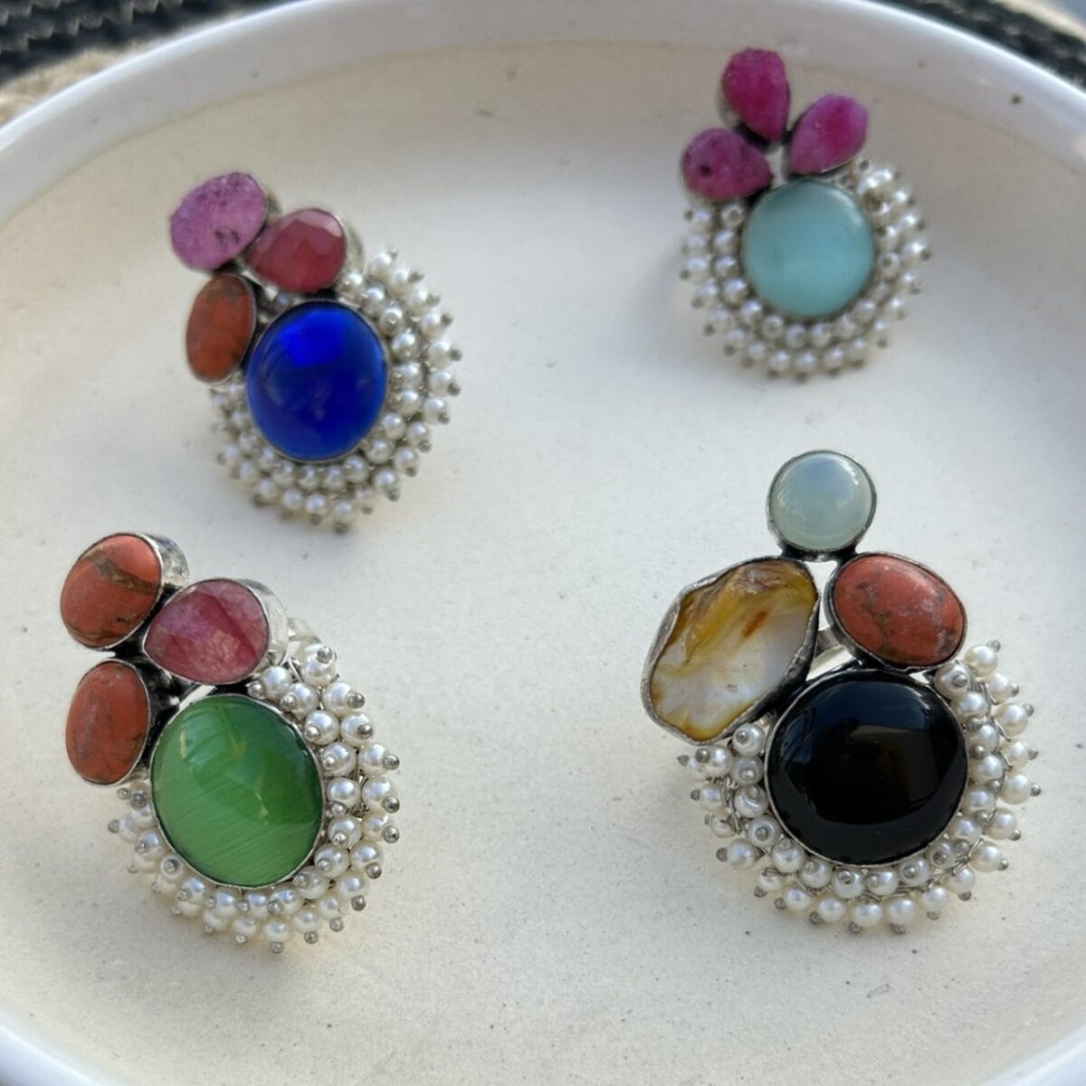 Jhumka & stone setting Finger Ring - Image 1