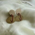 Brass Finish Earrings