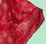 Tussar with Hand Blocked & Kantha Stitch Saree - Image 2