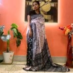 Timeless Beauty – Silk Saree with Hand Block Print