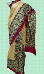 Hand Block Printed Silk Saree – Elegant Traditional Wear