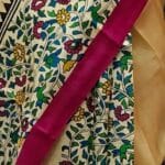 Hand Block Printed Silk Saree – Elegant Traditional Wear - Image 3