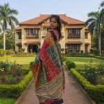 Tussar with kantha work