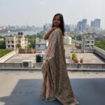 Pure Kantha work on Tusser silk.