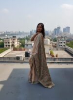 Pure Kantha work on Tusser silk.