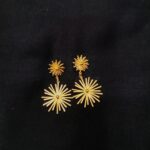 Gold Sunburst Drop Earrings – Elegant Radiant Design for Every Occasion