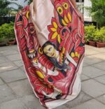 Tussar with Hand Painting - A Canvas of Heritage - Image 2