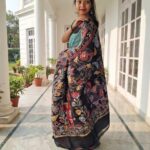 Silk Saree with Hand Batik Print