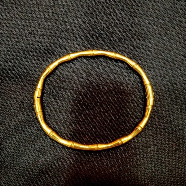 Anti Tanish Gold Tone Bracelet – Minimal Tubular Design Anti Tarnish Bangle for Everyday Wear