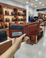 Classic Brown Genuine Leather Bi-Fold Wallet for Men - Men's Collection