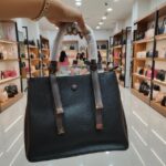 Classic Black Textured Tote Handbag - Women's Collection