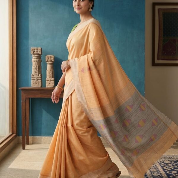 Bhagalpur Raw Silk Saree