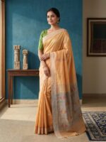 Bhagalpur Raw Silk Saree - Image 2