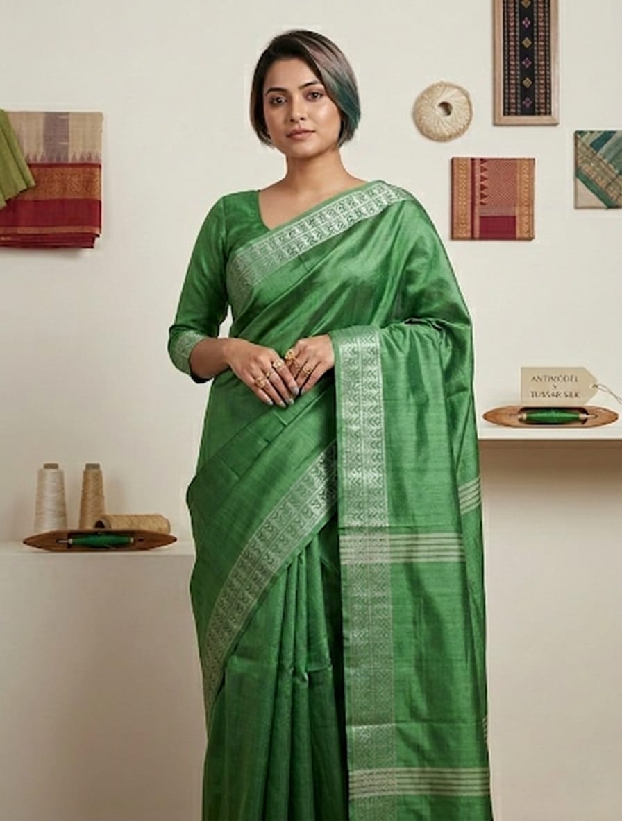 chhattisgarh tussar (2) Chhattisgarh Tussar Saree - Image 1