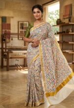 Grace in every thread – Kerala Cotton meets timeless Kantha artistry