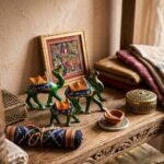 Handcrafted Rajasthani Painted Camel Figurine Set