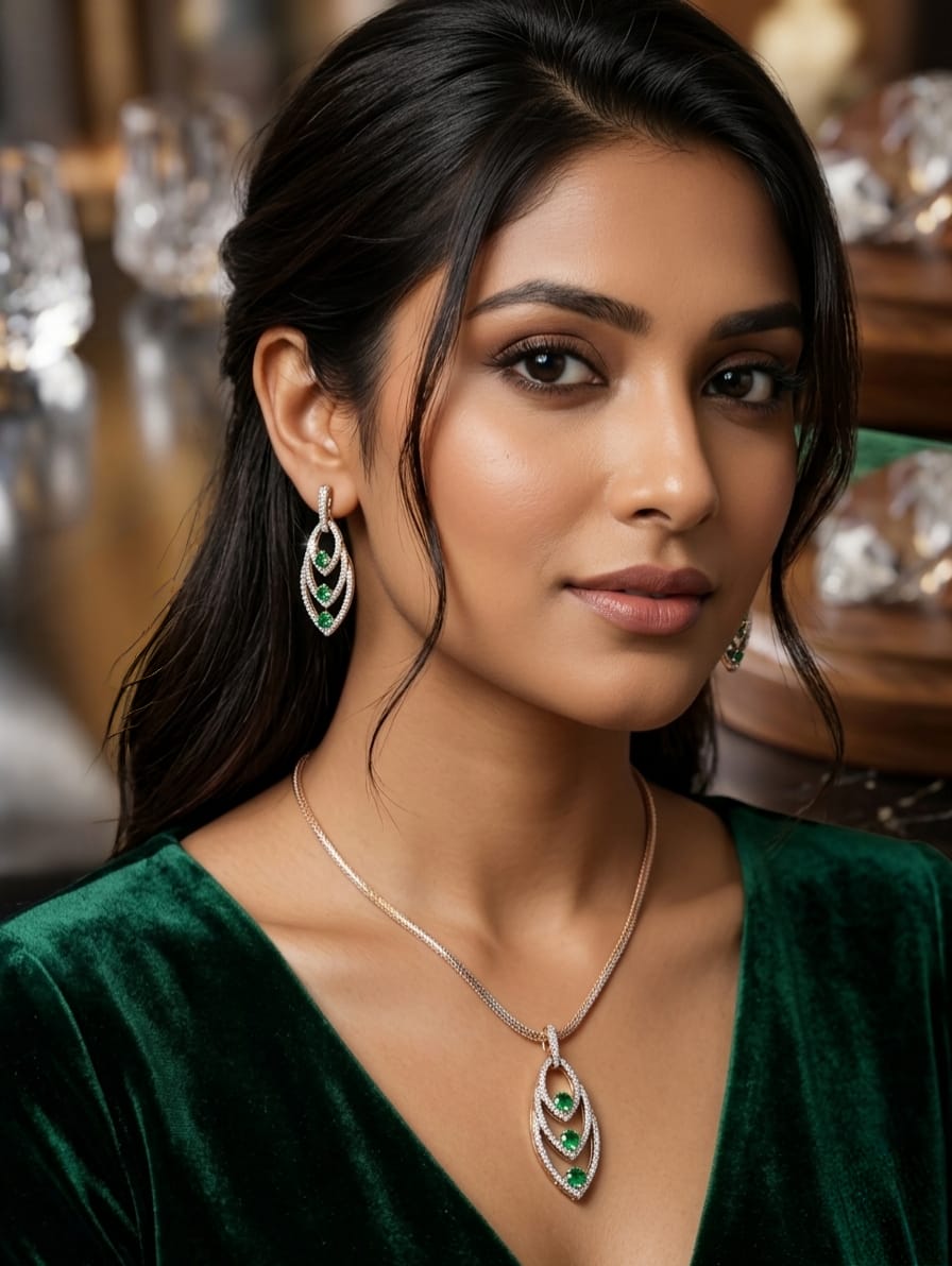 stone neklace (2) Stone setting Nacklace - Image 1