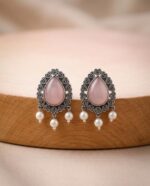 Oxidised Silver Dangle Earrings