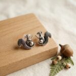 Squirrel Oxidised Stud Earrings