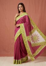 Silk Hand Work Saree - Image 2