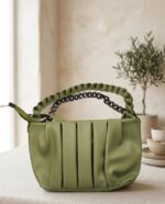 Auroria Olive Pleat Luxe
