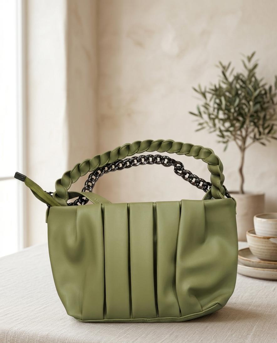 Auroria Olive Pleat Luxe (1) Auroria Olive Pleat Luxe - Image 1