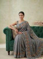 Half Tussar with Gujrati work