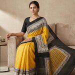 silk with Cut work