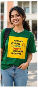 Women's Round Neck Graphics Printed T-Shirt - Image 6